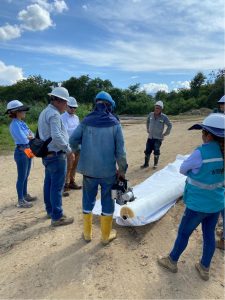 Geosintéticos en PTAR: adecuación de laguna de lodos, Geomatrix