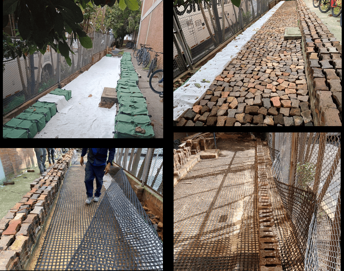 Uso de geotextiles en urbanismo