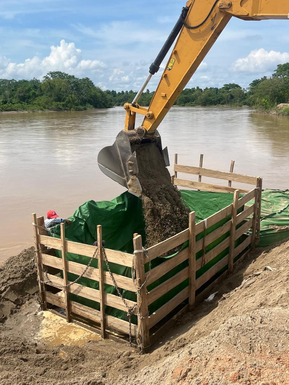 Geotextiles impregnados para diques