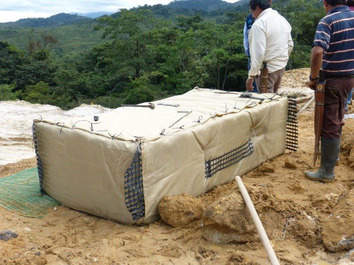 Geocontenedor HYDROBLOCK para aplicaciones hidráulicas
