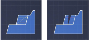 Comparación de paneles solares en escaleras con orientación diferente