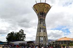 Tanque elevado en Cajamarca con geomallas Fortgrid BX, Geomatrix