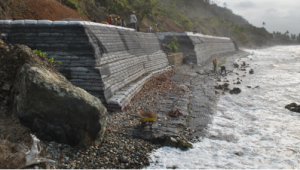 Muros en suelo reforzado en zonas con potencial de inundación, Geomatrix