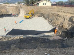 Tanque elevado en Cajamarca con geomallas Fortgrid BX, Geomatrix