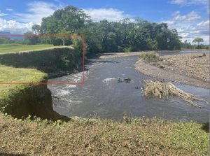 Río con orillas de grava y vegetación exuberante