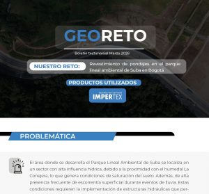 Georeto proyecto revestimiento pondajes parque lineal Suba Bogotá
