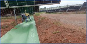 IMPERTEX: solución con geosintético para parques solares, Geomatrix