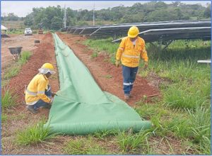 IMPERTEX: solución con geosintético para parques solares, Geomatrix