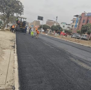 Rehabilitación vial de la avenida Victor Haya. El Callao, Perú, Geomatrix